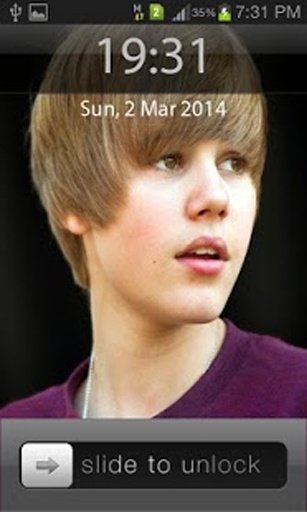 Justin Bieber iOS Lock Screen截图1