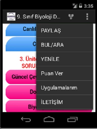 10.Sınıf Biyoloji Ders Notları截图3