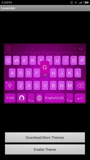 Lavender iKeyboard Theme截图1