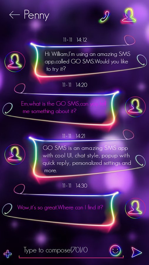 GO SMS IMUSIC THEME截图8