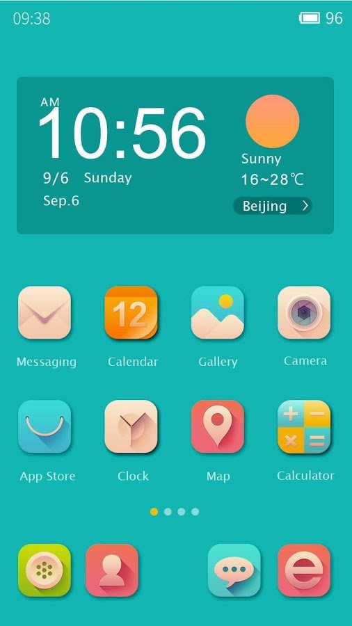 Sunshine Hola Launcher Theme截图3