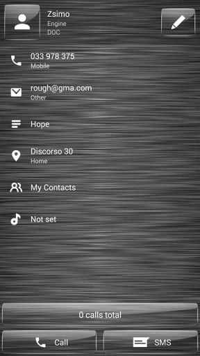 Dialer theme Brushed Glass截图3