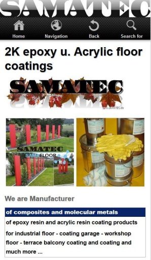 SAMATEC Epoxy floor coating截图1