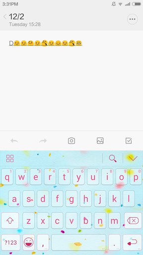 Petal Theme for iKeyboard截图1