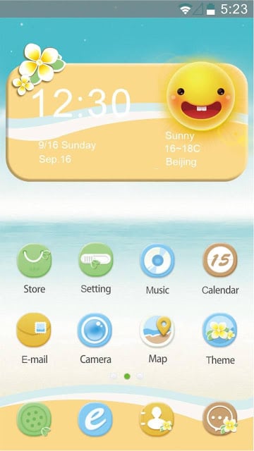 Maldives Hola Launcher Theme截图5