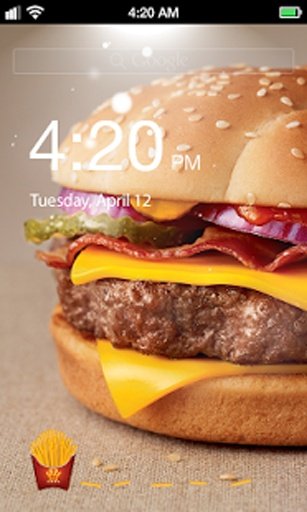 Delicious Fries Lock Screen截图1