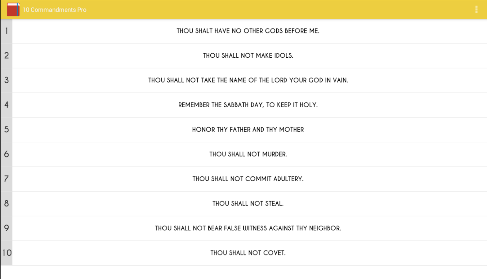 10 Commandments Pro截图1