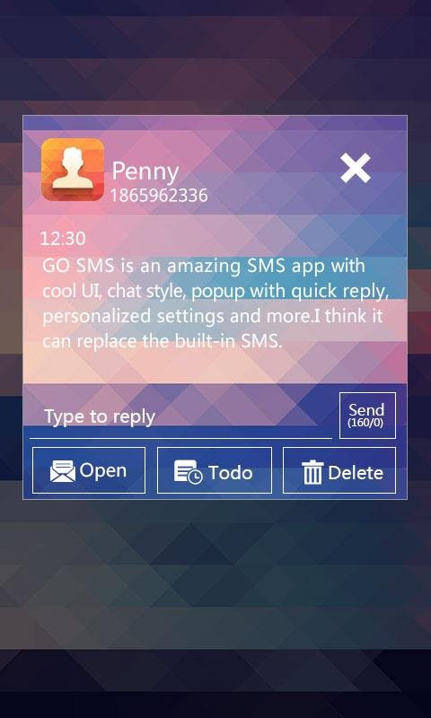 GO SMS Pro Masec Theme EX截图5