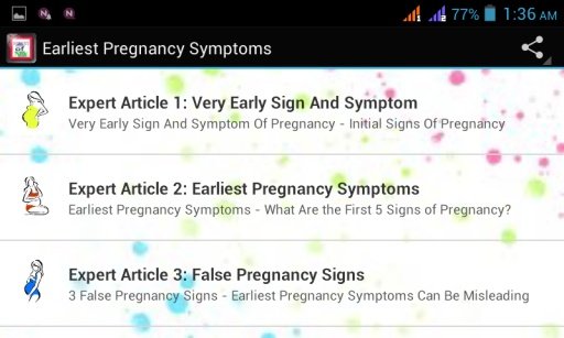 Earliest Pregnancy Symptoms截图3