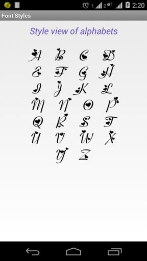 Font Styles截图1