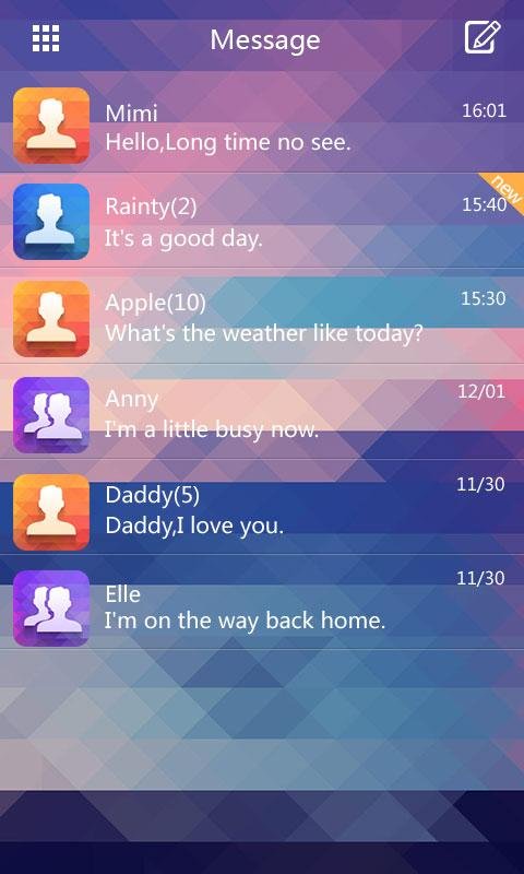 GO SMS Pro Masec Theme EX截图10