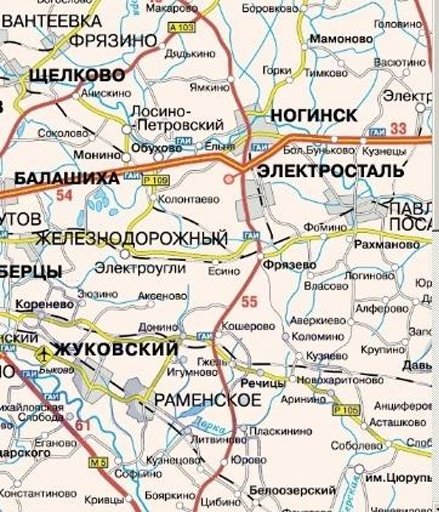 Map of Moscow and region截图3