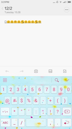 Petal Theme for iKeyboard截图3