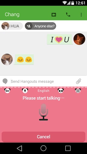 Panda GO Keyboard Emoji Theme截图7