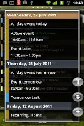 Agenda Widget Plus Gold截图1