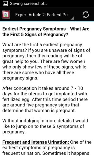 Earliest Pregnancy Symptoms截图2