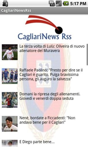 Cagliari News Rss截图1