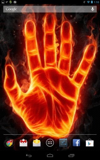 Hand of Fire Live Wallpaper截图3