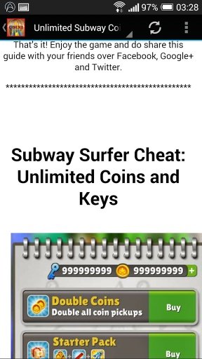 Unlimited Subway Coins Keys截图2