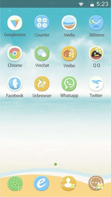 Maldives Hola Launcher Theme截图3