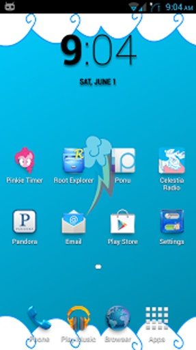 Rainbow Dash Themed LWP截图2