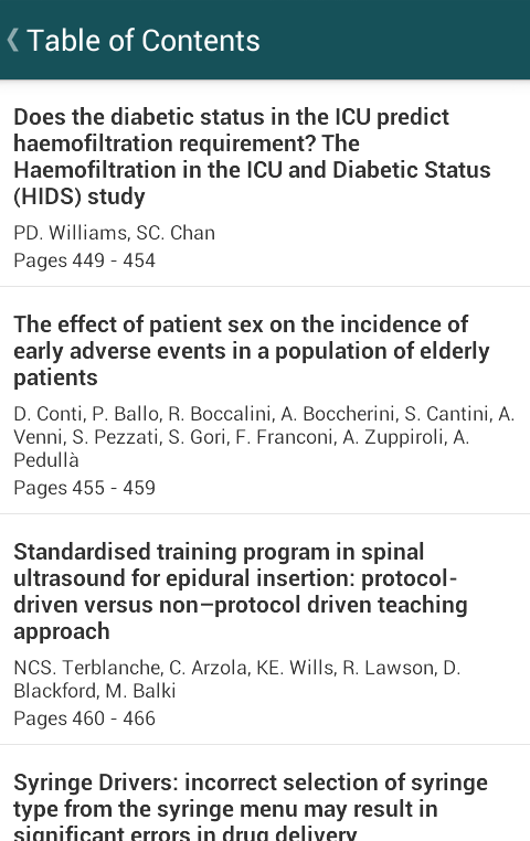 Anaesthesia & Intensive Care截图3