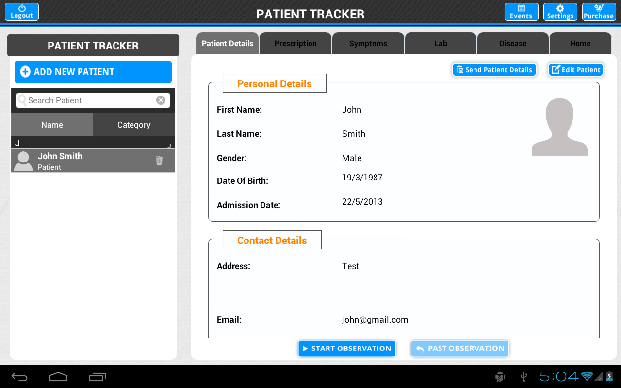 Patient Tracker截图1