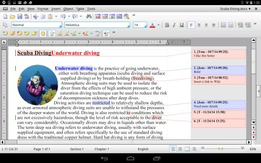 TextMaker HD Trial截图3