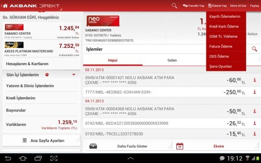 Akbank Direkt Tablet截图1