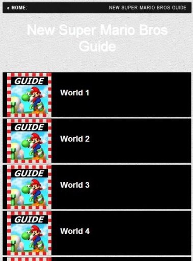 New Super MarioBros Guide截图2