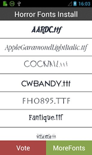 Horror Fonts Install截图3