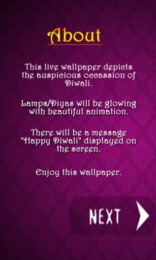 Diwali Lamp LWP截图1