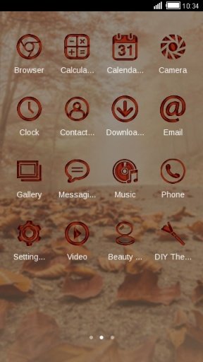 Autumn Trees C Launcher Theme截图4