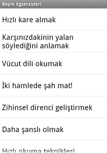 Beyin Egzersizleri截图1