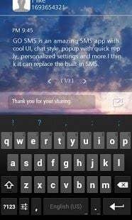 GO SMS Pro OS7 Popup ThemeEX截图1