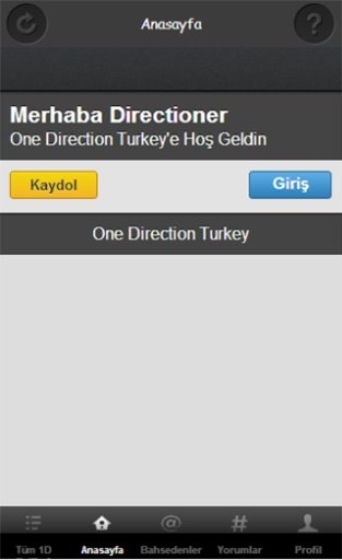 One Direction Turkey Mobil App截图3