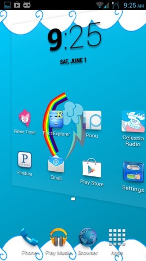 Rainbow Dash Themed LWP截图4