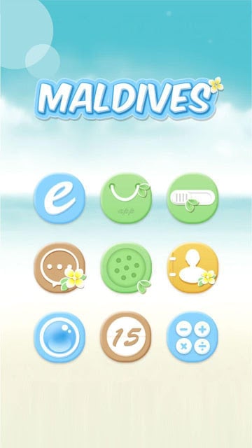 Maldives Hola Launcher Theme截图1