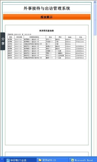 外事接待与出访管理系统截图2