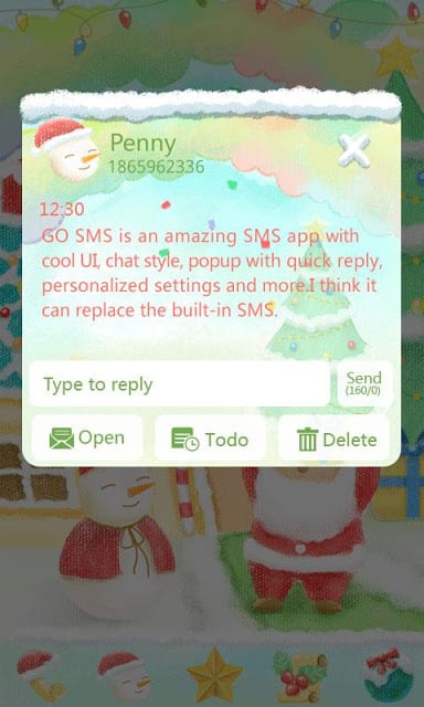 (FREE)GO SMS RAYNA THEME截图3