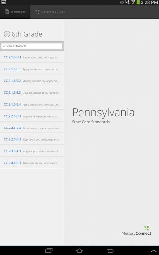 Pennsylvania State Standards截图2