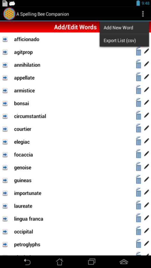 A Spelling Bee Companion Demo截图8