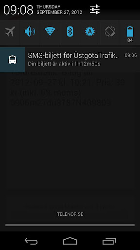 SMS-Biljett: &Ouml;stg&ouml;taTrafiken截图2