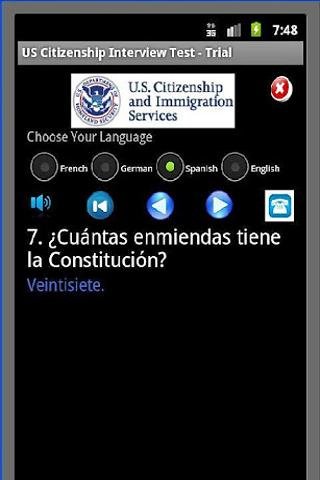 US Citizenship Test - Full Ver截图4