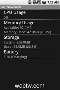 SystemMonitor系统监视器V1.5(Android1.5+)截图1