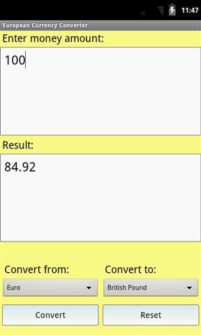 欧洲货币转换器截图3