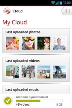 Vodafone Cloud截图