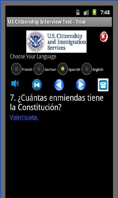 US Citizenship Test - Full Ver截图1