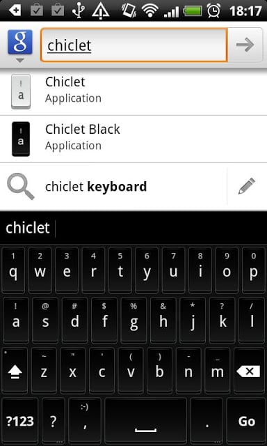 Chiclet Black Keyboard Theme截图1