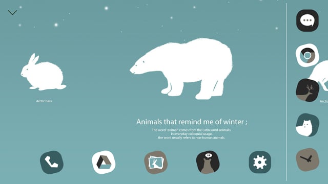 Animals of Winter Atom Theme截图8